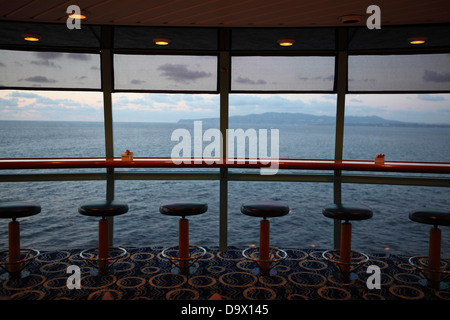 Dining room restaurant Cruise ship River Tejo Lisbon Portugal Europe Stock Photo