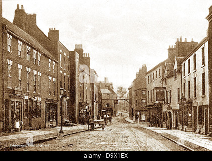 Ashbourne Church Street early 1900s Stock Photo