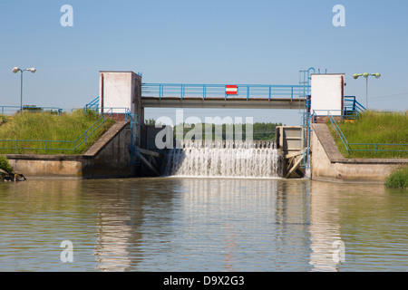 dam on the Little Danube - Slovakia Stock Photo