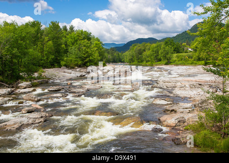 East Branch AuSable River in Jay New York Stock Photo