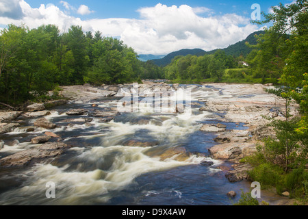 East Branch AuSable River in Jay New York Stock Photo