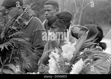 Dahmer, funeral, January 1966 Stock Photo