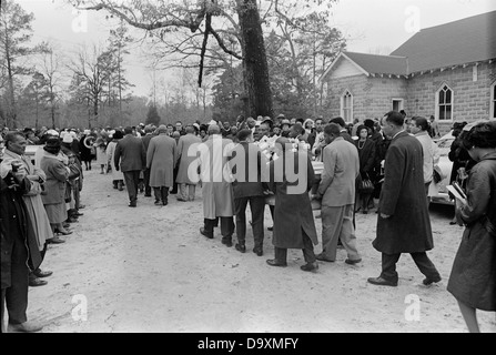 Dahmer, funeral, January 1966 Stock Photo