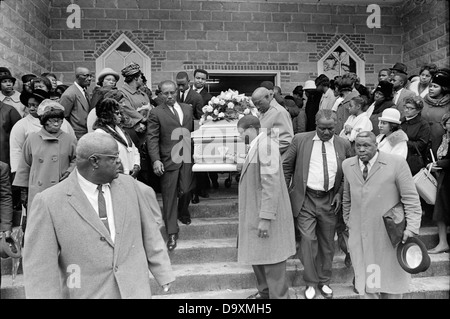 Dahmer, funeral, January 1966 Stock Photo