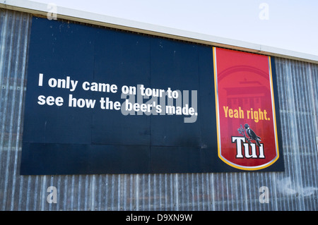 dh  TUI BREWERY NEW ZEALAND Tui Brewery advertising sign advertisement Stock Photo