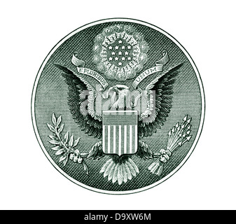 Great Seal of the United States with clipping path Stock Photo