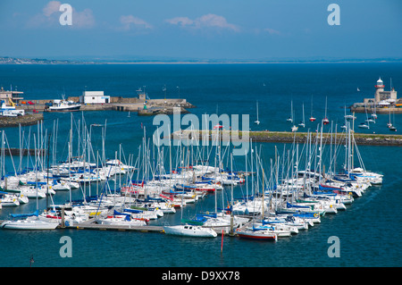 Boats in harbour Howth peninsula near Dublin Ireland Europe Stock Photo