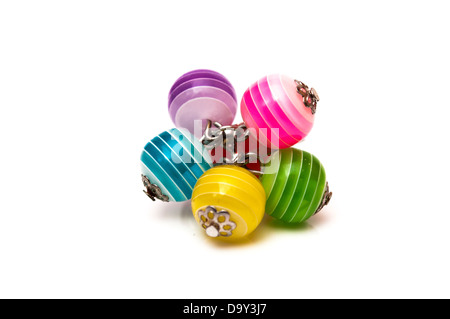colored balls on a white background Stock Photo