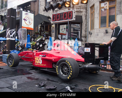 Crescent St. Montreal on F1 Grand Prix weekend Stock Photo