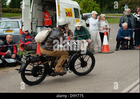 The Vintage Motorcycle Club's Banbury Run which takes place at the Heritage Motor Centre at Gaydon, Warwickshire, England, UK. Stock Photo