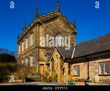 The Old Grammar School in Wirksworth Derbyshire Dales Peak District England UK now converted into luxury apartments