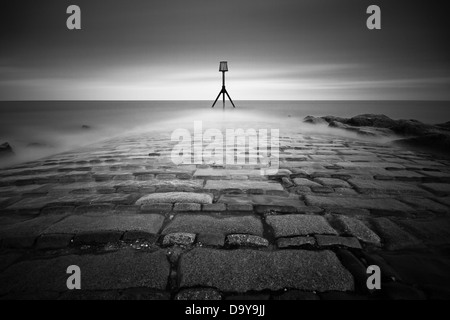 600 second exposure on a jetty Stock Photo