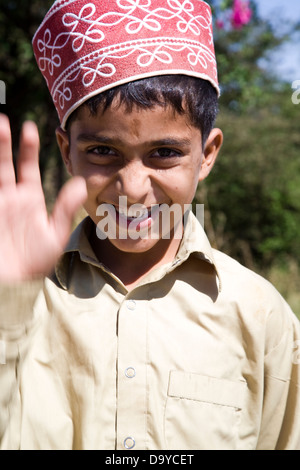 A friendly Omani boy in Salalah, Dhofar Province, Oman. Stock Photo
