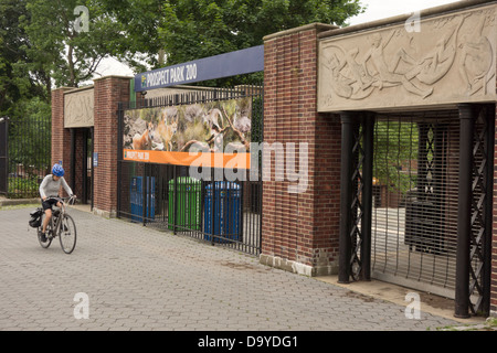 Prospect park zoo entrance Stock Photo