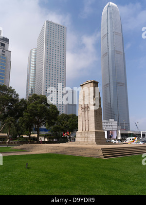 dh Cenotaph CENTRAL HONG KONG Central district city skyline jardin house ifc british empire colony wartime Stock Photo