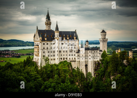 Neuschwanstein Castle, Schwangau, Bavaria, Germany Stock Photo