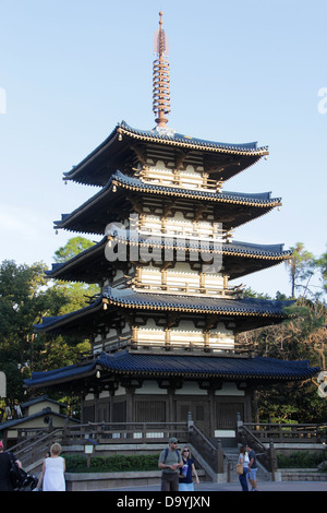 Japan pavilion at Epcot Center, Orlando, Florida.  FOR EDITORIAL USE ONLY. Stock Photo