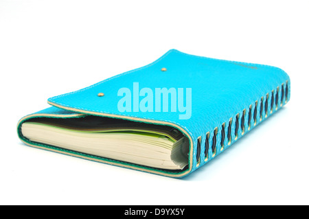 blue notebook Stock Photo
