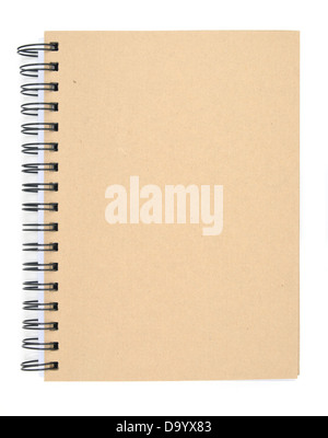 Notebook on white background Stock Photo