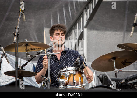 Turin Italy. 28th June 2013. The British rock band ARCANE ROOTS performs at Stadio Comunale opening the show of MUSE Credit:  Rodolfo Sassano/Alamy Live News Stock Photo