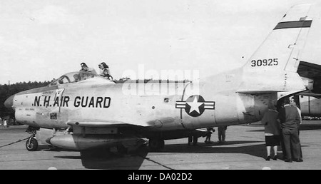 133d Fighter-Interceptor Squadron - North American F-86L-60-NA Sabre 53-0925 Stock Photo