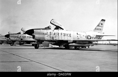 194th Fighter-Interceptor Squadron North American F-86L-60-NA Sabre 53-0739 Stock Photo