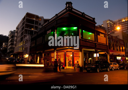 Long Street at night, Cape Town, South Africa Stock Photo