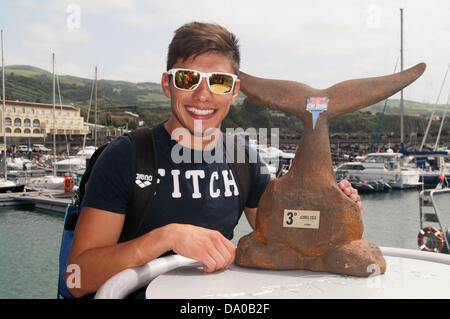 Azores. 29th June, 2013. Jonathan Paredes, third place at Red Bull Cliff Diving 2013 - Round 3 at Azores Credit:  Nuno Fonseca/Alamy Live News Stock Photo