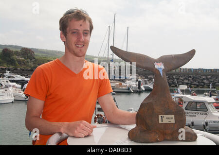 Azores. 29th June, 2013. Gary Hunt - Winner Red Bull Cliff Diving 2013 - Round 3 at Azores Credit:  Nuno Fonseca/Alamy Live News Stock Photo