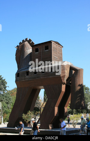 Trojan Horse in Troia,Canakkale,Turkey Stock Photo