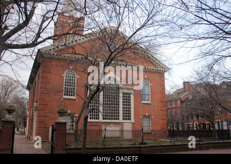 Colonial buildings facades at Philadelphia, Pennsylvania, United States. Stock Photo