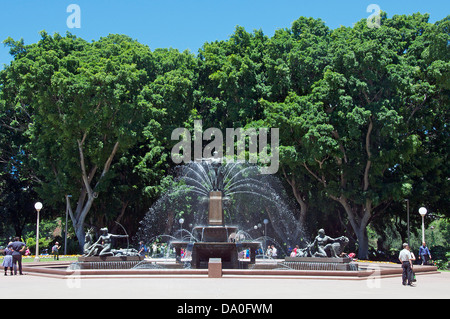 Archibald Fountain Hyde Park Sydney New South Wales Australia Stock Photo