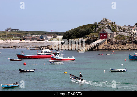 St Mary's Harbour Lifeboat Station Stock Photo