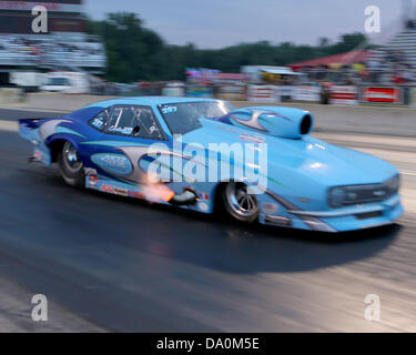 June 29, 2013 - Martin, MI, United States of America - Travis Harvey #297 (Pro Modified) leaves the line during qualifying at the US 131 Motorsports Park on June 29, 2013 in Martin, Mich. Tom Turrill/CSM Stock Photo