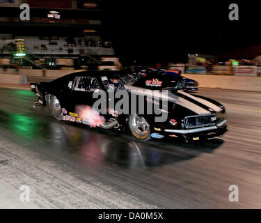 June 29, 2013 - Martin, MI, United States of America - John Hall #4069 (Pro Nitrous) leaves the line during qualifying at the US 131 Motorsports Park on June 29, 2013 in Martin, Mich. Tom Turrill/CSM Stock Photo