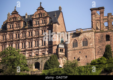 Heidelberg's renaissance castle (schloss), Germany Stock Photo