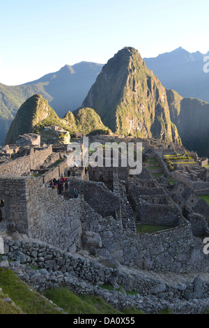 Sunrise at Machu Picchu , Cuzco, Peru Stock Photo