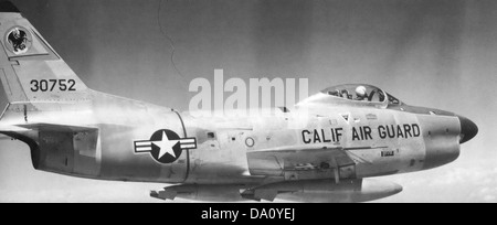 194th Fighter Interceptor Squadron North American F-86L-55-NA Sabre 53-752 1960 Stock Photo