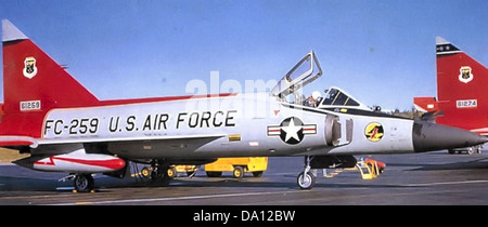 317th Fighter-Interceptor Squadron - Convair F-102A-70-CO Delta Dagger - 56-1259 Stock Photo