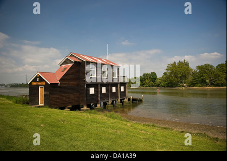 Newport Rowing Club clubhouse on the River Medina on the Isle of Wight, UK Stock Photo