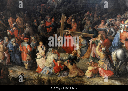 David Vinckboons (1578-1629). Flemish painter. Christ carrying the cross. Alte Pinakothek. Munich. Germany. Stock Photo