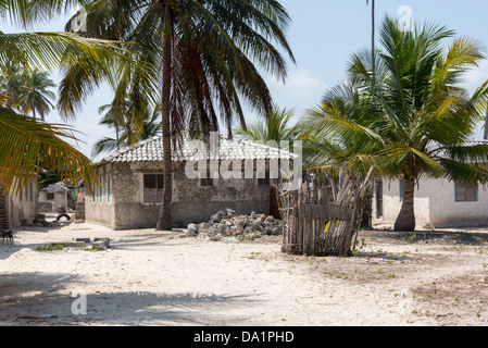 Jambiani village, Zanzibar, United Republic of Tanzania, East Africa. Stock Photo