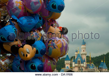 Mickey Mouse character on Disney World parade Stock Photo