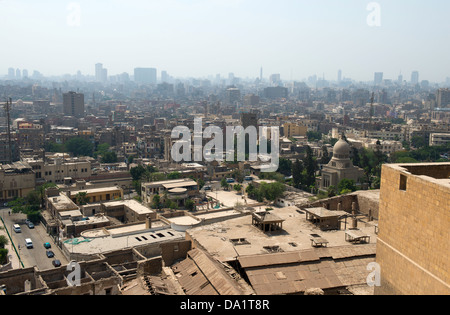 View of Cairo slums from Citadel. Cairo, Egypt. Stock Photo