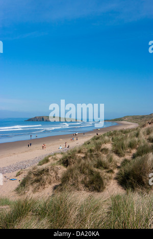 Rhossili Beach, Gower peninsula, South Wales Stock Photo