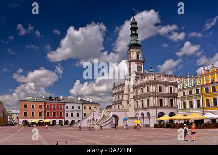 Town Hall -  Zamosc / Zamość - Renaissance city listed as World Heritage by UNESCO Stock Photo