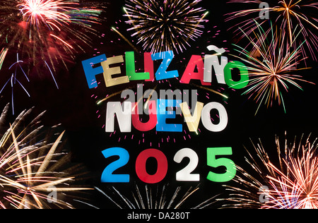 FELIZ ANO NUEVO 2025 Stock Photo