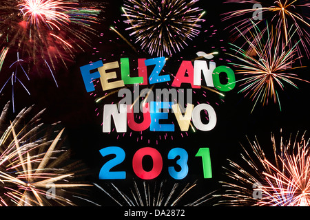 FELIZ ANO NUEVO 2031 Stock Photo