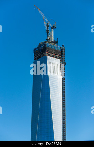 USA, New York City, Freedom Tower under construction Stock Photo