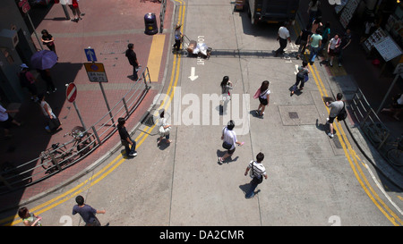 in the streets of Hong Kong Stock Photo